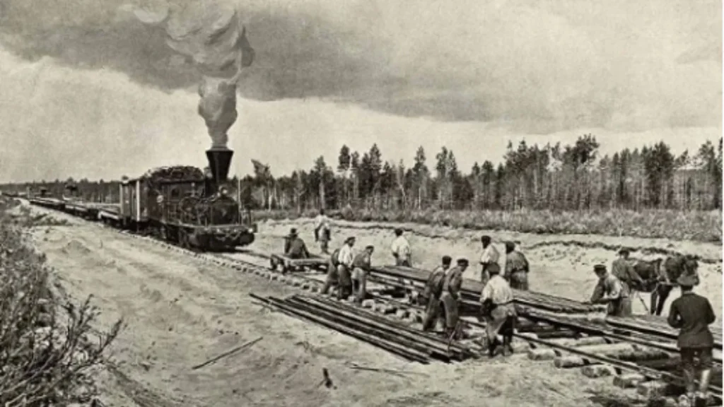 Строительство первой ЖД в Казахстане