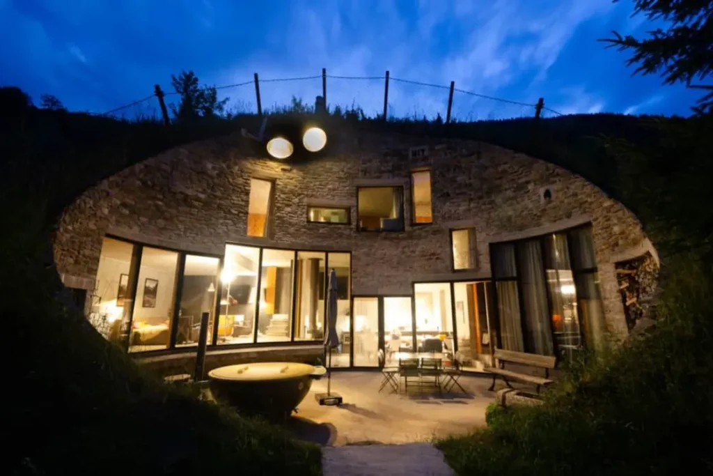 Villa Vals ночью