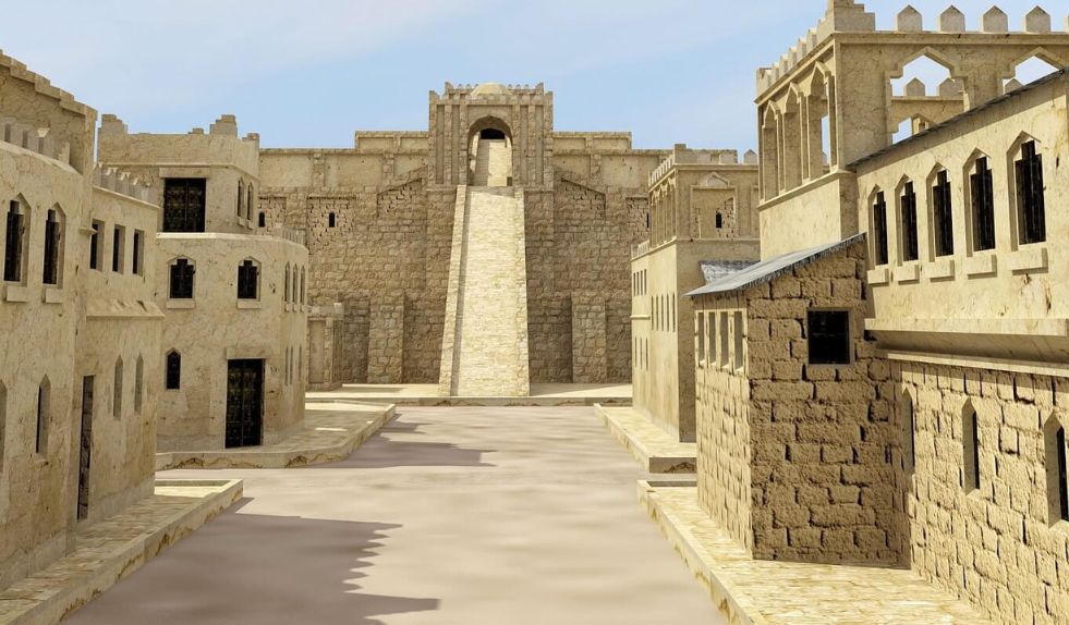 3D-визуализация городской архитектуры Древнего Ура