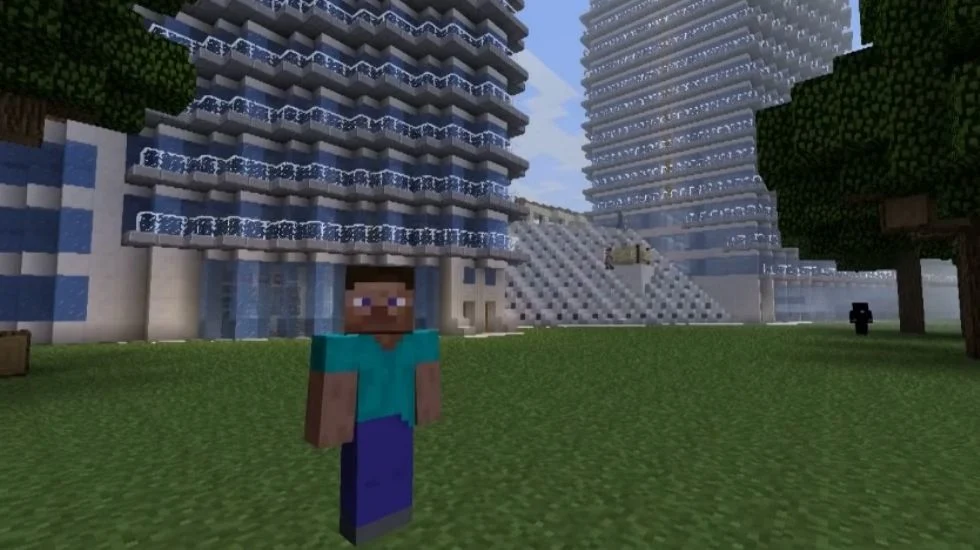 Проект будущей застройки Kungsbroplan в Стокгольме разработанный в Minecraft
