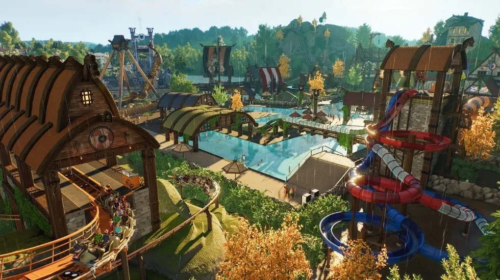 Тематический парк в стиле викингов в Planet Coaster 2