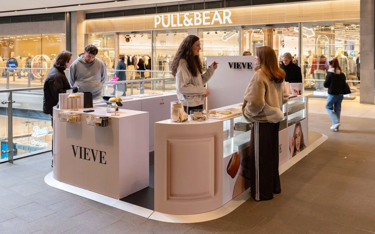 Pop-up магазин VIEVE в торговом центре St James Quarter Эдинбург